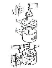 Tub And Basket Assembly parts for Kenmore Washer 110.7005402 (1107005402, 110 7005402) from AppliancePartsPros.com