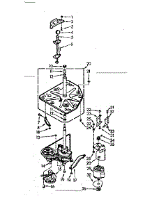 Drive System parts for Kenmore Washer 110.7005553 (1107005553, 110 7005553) from AppliancePartsPros.com