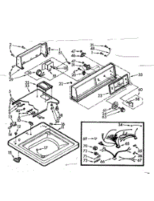 Top And Console Assembly parts for Kenmore Washer 110.7005601 (1107005601, 110 7005601) from AppliancePartsPros.com