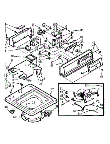 Top And Console Assembly parts for Kenmore Washer 110.7005752 (1107005752, 110 7005752) from AppliancePartsPros.com