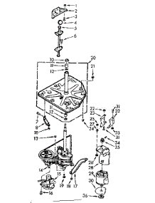 Drive System parts for Kenmore Washer 110.7005753 (1107005753, 110 7005753) from AppliancePartsPros.com