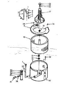 Tub And Basket Assembly parts for Kenmore Washer 110.7005754 (1107005754, 110 7005754) from AppliancePartsPros.com