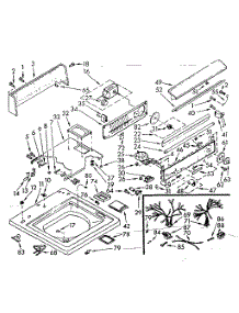 Top And Console Assembly parts for Kenmore Washer 110.7005801 (1107005801, 110 7005801) from AppliancePartsPros.com
