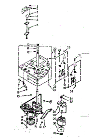 Drive System parts for Kenmore Washer 110.7005901 (1107005901, 110 7005901) from AppliancePartsPros.com