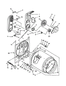 Bulkhead Parts parts for Kenmore Dryer 110.70102311 (11070102311, 110 70102311) from AppliancePartsPros.com