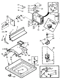 Top And Console parts for Kenmore Washer 110.7014001 (1107014001, 110 7014001) from AppliancePartsPros.com