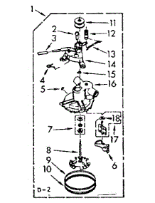 Pump Assembly parts for Kenmore Washer 110.7014001 (1107014001, 110 7014001) from AppliancePartsPros.com