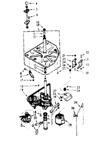 Drive System parts for Kenmore Washer 110.7014023 (1107014023, 110 7014023) from AppliancePartsPros.com