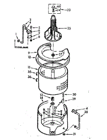 Tub And Basket Assembly parts for Kenmore Washer 110.7014604 (1107014604, 110 7014604) from AppliancePartsPros.com