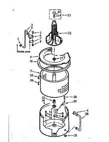 Tub And Basket Assembly parts for Kenmore Washer 110.7014610 (1107014610, 110 7014610) from AppliancePartsPros.com