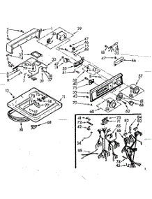 Top And Console Assembly parts for Kenmore Washer 110.7014614 (1107014614, 110 7014614) from AppliancePartsPros.com