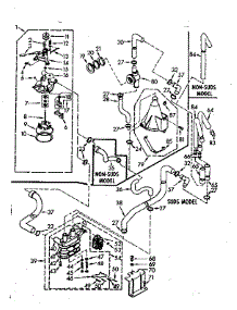 Water System parts for Kenmore Washer 110.7014674 (1107014674, 110 7014674) from AppliancePartsPros.com