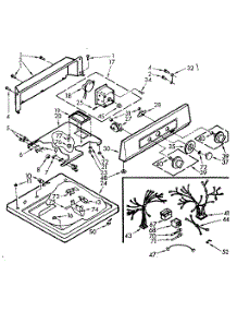 Top And Console Assembly parts for Kenmore Washer 110.7015503 (1107015503, 110 7015503) from AppliancePartsPros.com