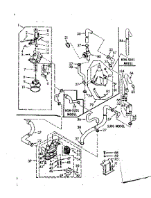 Water System parts for Kenmore Washer 110.7015613 (1107015613, 110 7015613) from AppliancePartsPros.com
