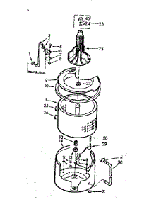 Tub And Basket Assembly parts for Kenmore Washer 110.7015626 (1107015626, 110 7015626) from AppliancePartsPros.com