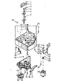 Drive System parts for Kenmore Washer 110.7015652 (1107015652, 110 7015652) from AppliancePartsPros.com