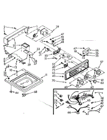 Top And Console Assembly parts for Kenmore Washer 110.7015652 (1107015652, 110 7015652) from AppliancePartsPros.com