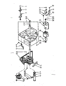 Drive System parts for Kenmore Washer 110.7015662 (1107015662, 110 7015662) from AppliancePartsPros.com