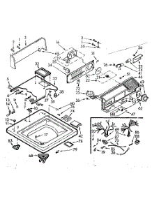 Top And Console Assembly parts for Kenmore Washer 110.7015802 (1107015802, 110 7015802) from AppliancePartsPros.com