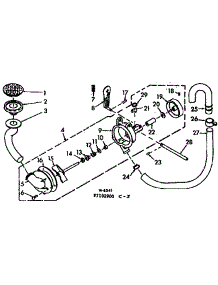 Pump Assembly And Pump Parts parts for Kenmore Washer 110.7102900 (1107102900, 110 7102900) from AppliancePartsPros.com