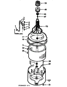 Tub And Basket Assembly parts for Kenmore Washer 110.7104623 (1107104623, 110 7104623) from AppliancePartsPros.com