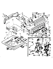 Top And Console Assembly parts for Kenmore Washer 110.7104812 (1107104812, 110 7104812) from AppliancePartsPros.com