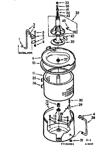 Tub And Basket Assembly parts for Kenmore Washer 110.7104952 (1107104952, 110 7104952) from AppliancePartsPros.com