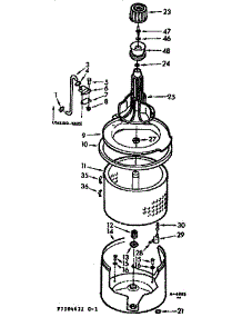 Tub & Basket Assembly parts for Kenmore Washer 110.7105621 (1107105621, 110 7105621) from AppliancePartsPros.com