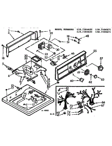 Top & Console Assembly parts for Kenmore Washer 110.7105621 (1107105621, 110 7105621) from AppliancePartsPros.com