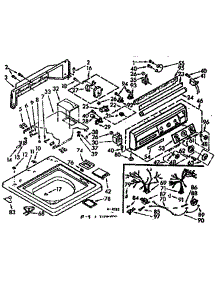 Tub And Console Assembly parts for Kenmore Washer 110.7105800 (1107105800, 110 7105800) from AppliancePartsPros.com