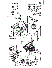 Drive System parts for Kenmore Washer 110.7105811 (1107105811, 110 7105811) from AppliancePartsPros.com