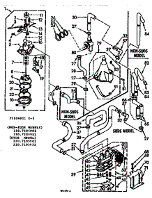 Water System parts for Kenmore Washer 110.7105951 (1107105951, 110 7105951) from AppliancePartsPros.com