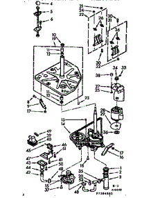 Drive System parts for Kenmore Washer 110.7105952 (1107105952, 110 7105952) from AppliancePartsPros.com
