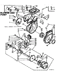 Blower And Pump parts for Kenmore Washer Dryer Combo 110.7109710 (1107109710, 110 7109710) from AppliancePartsPros.com