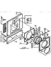 Front parts for Kenmore Washer Dryer Combo 110.7109901 (1107109901, 110 7109901) from AppliancePartsPros.com
