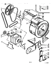 Cylinder And Motor parts for Kenmore Washer Dryer Combo 110.7109910 (1107109910, 110 7109910) from AppliancePartsPros.com