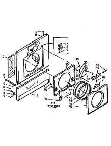 Front parts for Kenmore Washer Dryer Combo 110.7110500 (1107110500, 110 7110500) from AppliancePartsPros.com