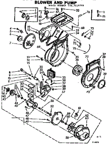 Front parts for Kenmore Washer Dryer Combo 110.7110700 (1107110700, 110 7110700) from AppliancePartsPros.com