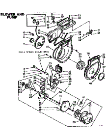 Blower And Pump parts for Kenmore Washer Dryer Combo 110.7110900 (1107110900, 110 7110900) from AppliancePartsPros.com