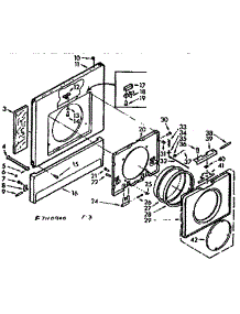 Front parts for Kenmore Washer Dryer Combo 110.7110900 (1107110900, 110 7110900) from AppliancePartsPros.com