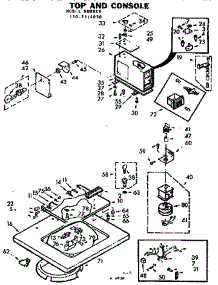 Top And Console parts for Kenmore Washer 110.7114030 (1107114030, 110 7114030) from AppliancePartsPros.com