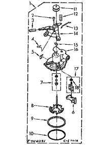 Pump Assembly parts for Kenmore Washer 110.7114031 (1107114031, 110 7114031) from AppliancePartsPros.com