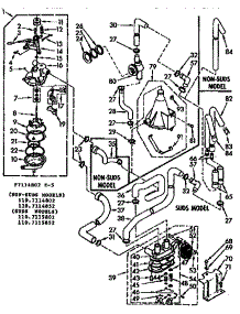 Water System parts for Kenmore Washer 110.7115852 (1107115852, 110 7115852) from AppliancePartsPros.com