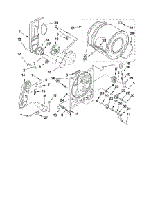 Bulkhead Parts parts for Kenmore Dryer 110.71252010 (11071252010, 110 71252010) from AppliancePartsPros.com