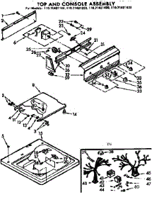 Top And Console Assembly parts for Kenmore Washer 110.71421200 (11071421200, 110 71421200) from AppliancePartsPros.com