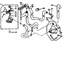 Water System parts for Kenmore Washer 110.71422100 (11071422100, 110 71422100) from AppliancePartsPros.com