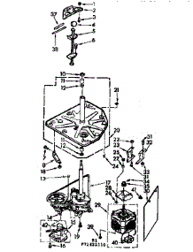 Drive System parts for Kenmore Washer 110.71422110 (11071422110, 110 71422110) from AppliancePartsPros.com