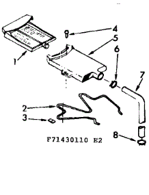 Filter Assembly parts for Kenmore Washer 110.71430610 (11071430610, 110 71430610) from AppliancePartsPros.com