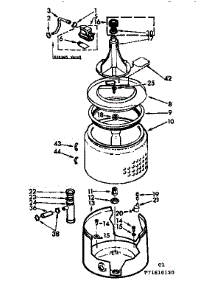 Tub And Basket Assembly parts for Kenmore Washer 110.71610120 (11071610120, 110 71610120) from AppliancePartsPros.com