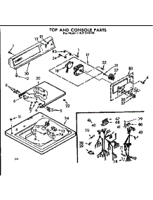 Top And Console Parts parts for Kenmore Washer 110.71910100 (11071910100, 110 71910100) from AppliancePartsPros.com